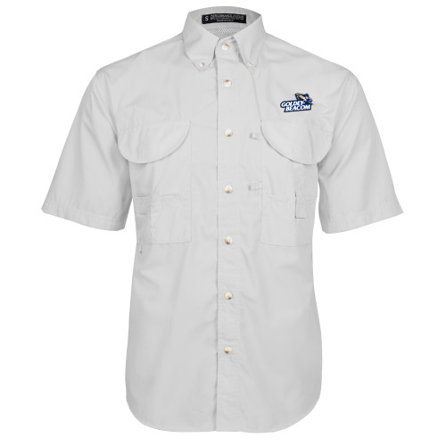  White Fishing Shirt Performance Short Sleeve - Primary Mark