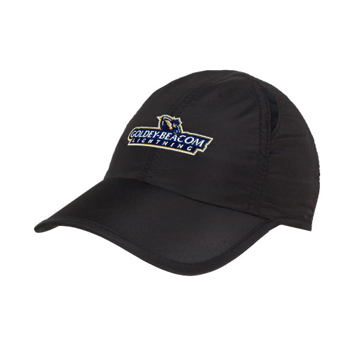  Womens Black Performance Cap - Horizontal Lighting