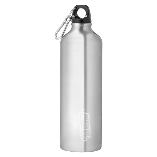  Venture Aluminum Silver Bike Bottle 26oz - Primary Mark Engraved