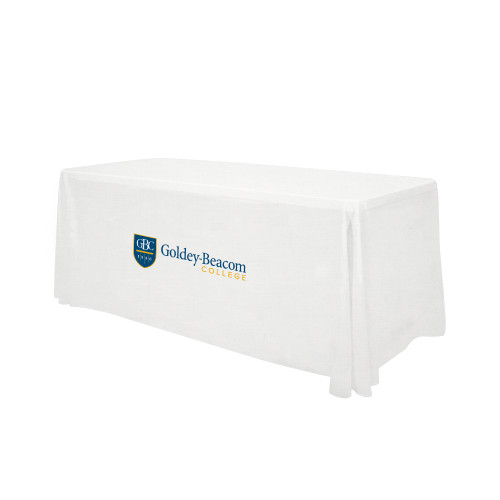  White 6 foot Table Throw - Inst. Mark
