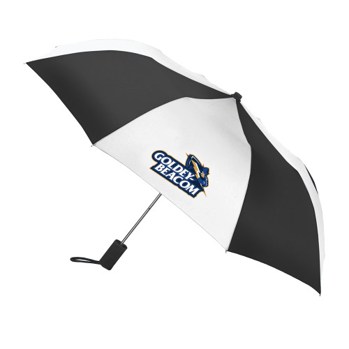 42 Inch Slim Stick Black/White Umbrella - Primary Mark