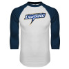 Thumbnail image for  White/Navy Raglan Baseball T Shirt