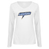 Thumbnail image for  Womens White Long Sleeve V Neck Tee