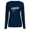 Thumbnail image for  Womens Navy Long Sleeve V Neck Tee