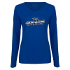 Thumbnail image for  Womens Royal Long Sleeve V Neck Tee 