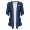 Thumbnail image for  Womens Navy Drape Front Cardigan Sweater 