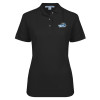 Thumbnail image for  Womens Silk Touch Black Pique Polo