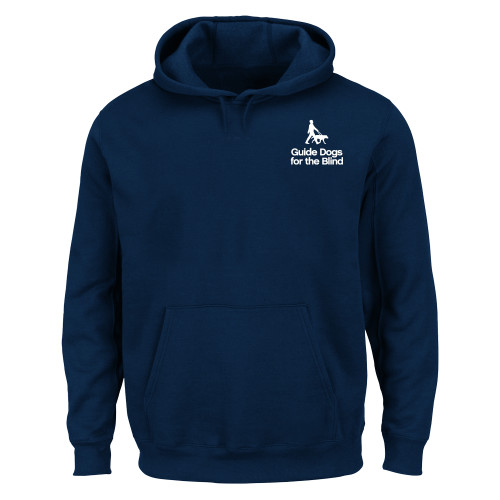  Extended Navy Hoodie - Stacked GDB Logo in White