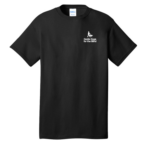  Extended Black T Shirt - Stacked GDB Logo in White