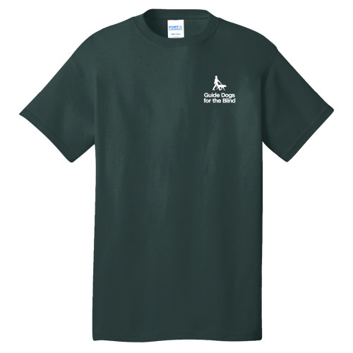  Extended Dark Green T Shirt - Stacked GDB Logo in White
