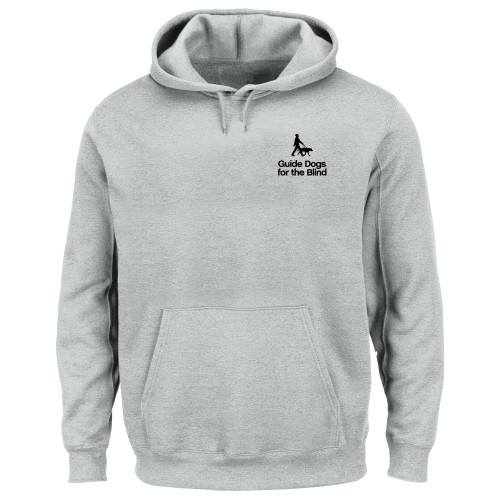  Extended Heather Grey Hoodie - Stacked GDB Logo in Black