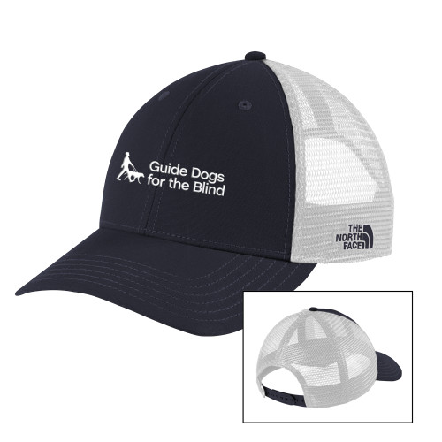 The North Face Navy/White Ultimate Trucker Hat - Horizontal Stacked Text GDB Logo in White