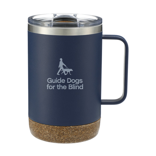  Valhalla Vacuum Insulated Camp Navy Mug 14oz - Stacked GDB Logo Engraved