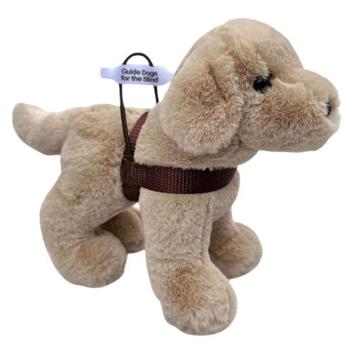  Working Dog in harness Plush Yellow Labrador Retriever