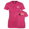 Thumbnail image for  Next Level Womens Fuchsia Boyfriend Tee