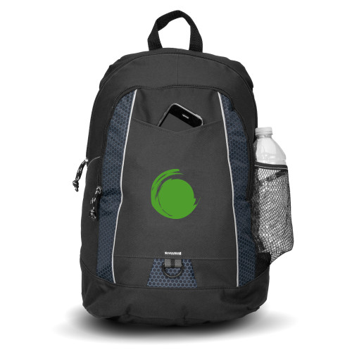 Black Impulse Backpack-Green Dot