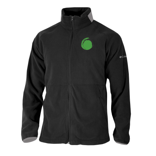 Columbia Black Everest Ridge Fleece Full Zip Jacket-Green Dot