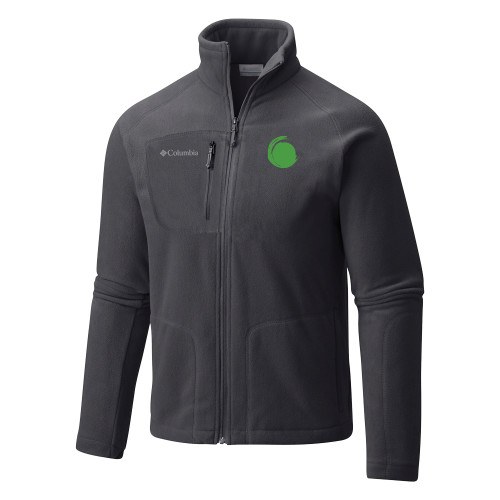 Columbia Grey Everest Ridge Fleece Full Zip Jacket-Green Dot