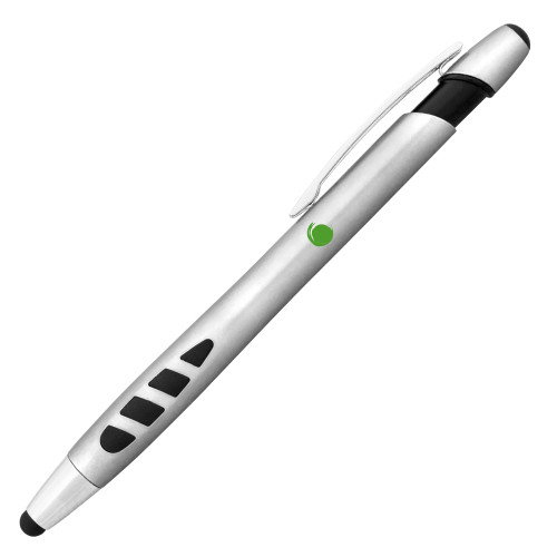 Veneno Silver Stylus Pen-Green Dot