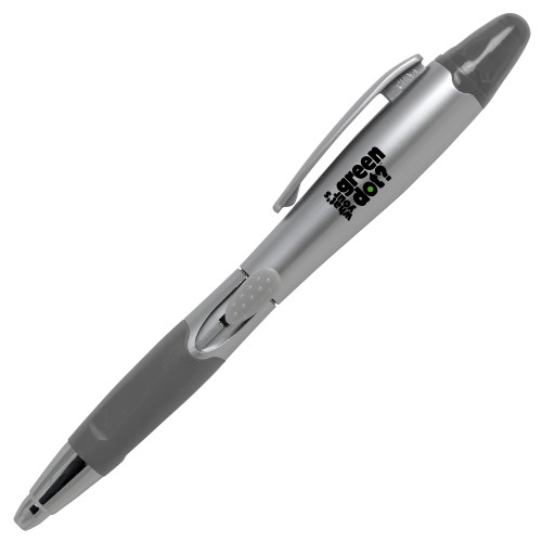 Silver/Silver Blossom Pen/Highlighter-Side Text Design