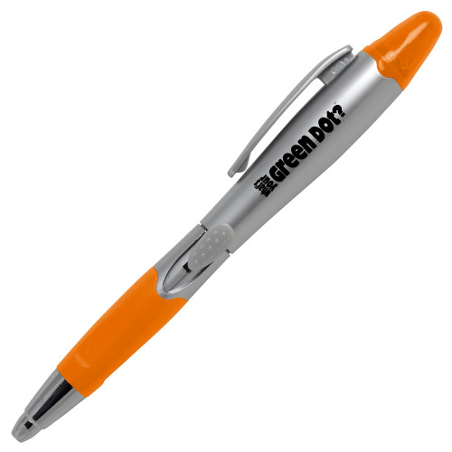 Silver/Orange Blossom Pen/Highlighter-Whats Your Green Dot