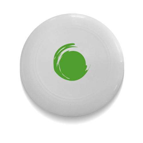 Ultimate White Sport Disc-Green Dot