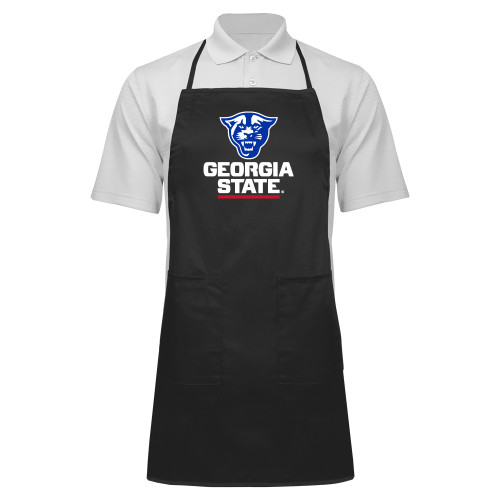 Georgia State Full Length Black Apron