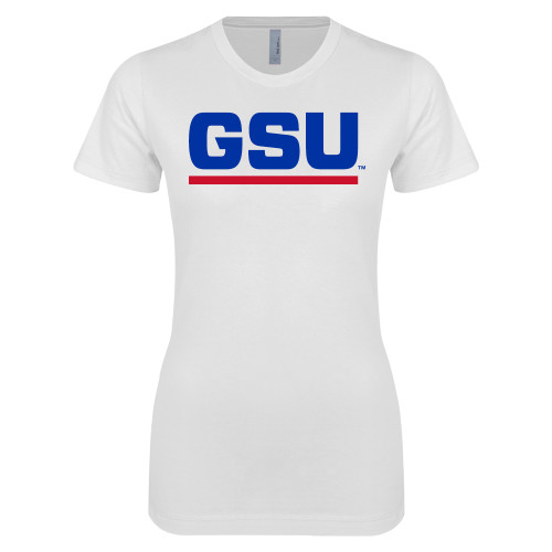 Georgia State Next Level Womens White Boyfriend T