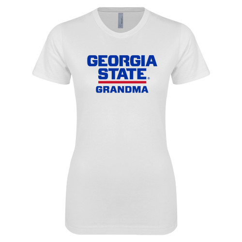 Georgia State Next Level Womens White Boyfriend T