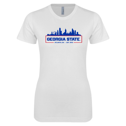 Georgia State Next Level Womens White Boyfriend T