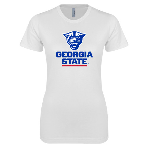 Georgia State Next Level Womens White Boyfriend T