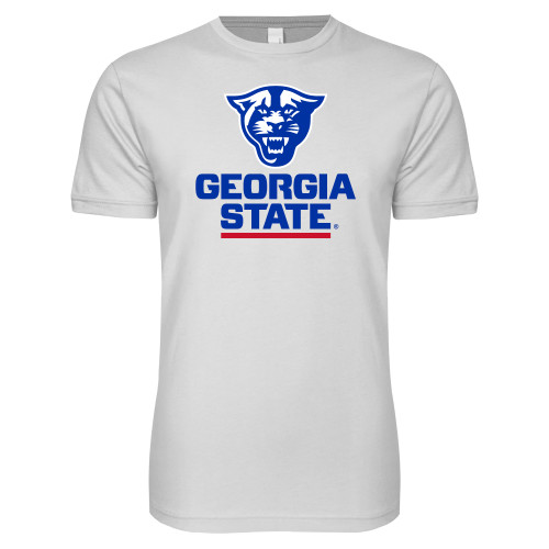 Georgia State Next Level White SoftStyle T Shirt