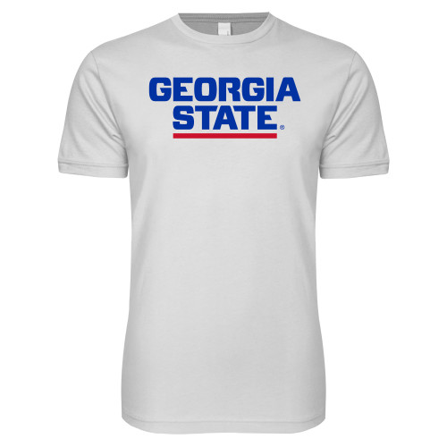 Georgia State Next Level White SoftStyle T Shi