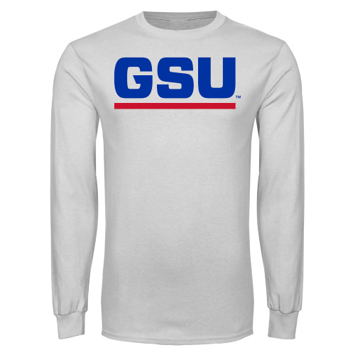 Georgia State White Long Sleeve T Shi