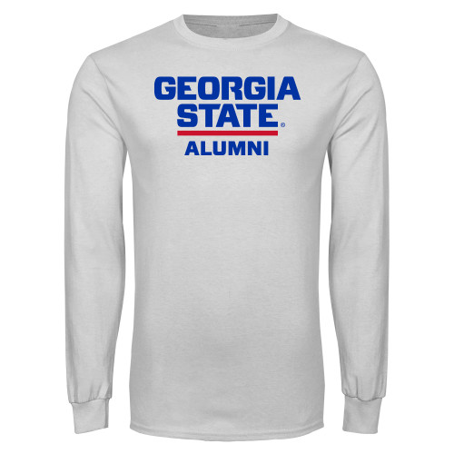 Georgia State White Long Sleeve T Shi