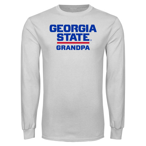 Georgia State White Long Sleeve T Shi