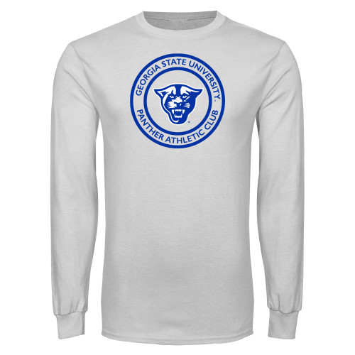 Georgia State White Long Sleeve T Shi