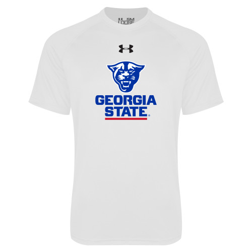 Georgia State Under Armour White Tech T