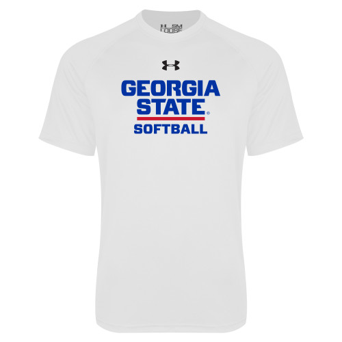 Georgia State Under Armour White Tech T