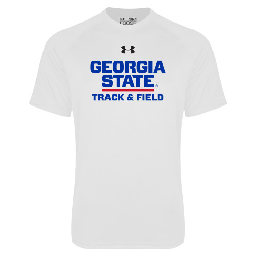 Georgia State Under Armour White Tech T