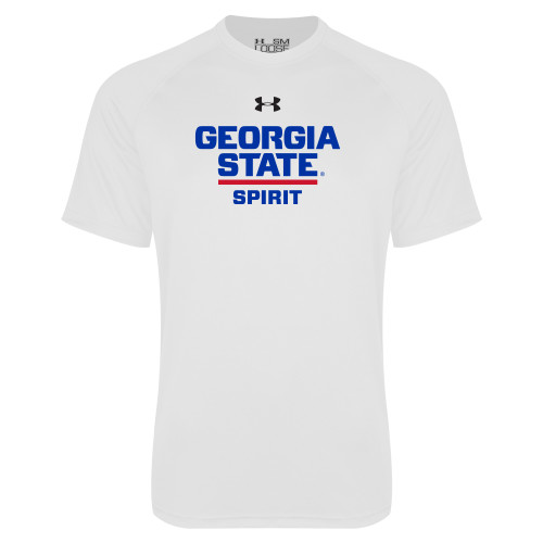 Georgia State Under Armour White Tech T