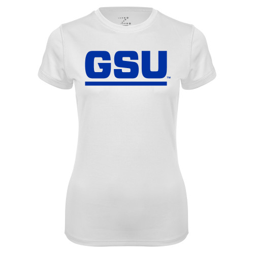 Georgia State Womens White Performance T