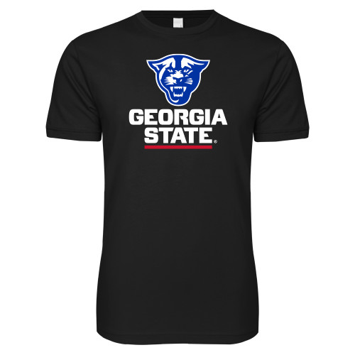 Georgia State Next Level Black SoftStyle T Shi