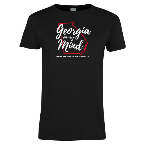 Georgia State Womens Black Short Sleeve T