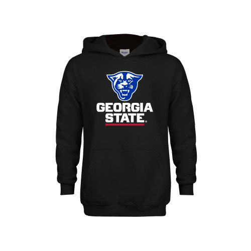 Georgia State Youth Black Fleece Hood