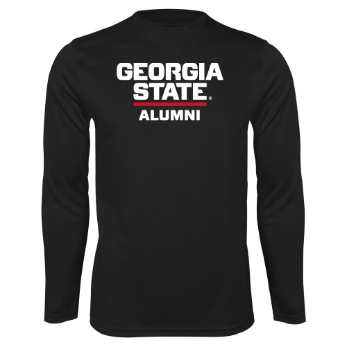  Black Performance Long Sleeve Shirt - GSU Alumni