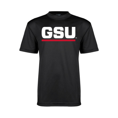  Youth Performance Black Tee - GSU Logo