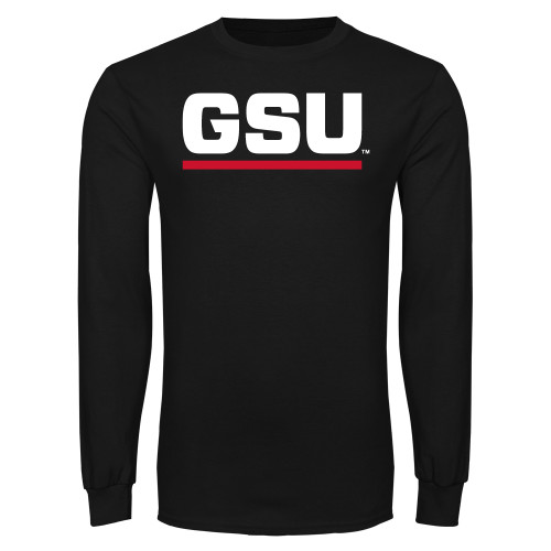  Black Long Sleeve T Shirt - GSU Logo