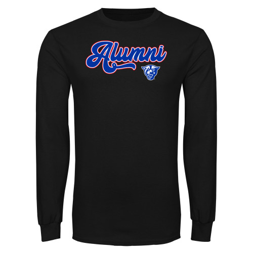  Black Long Sleeve T Shirt - GSU Alumni Script