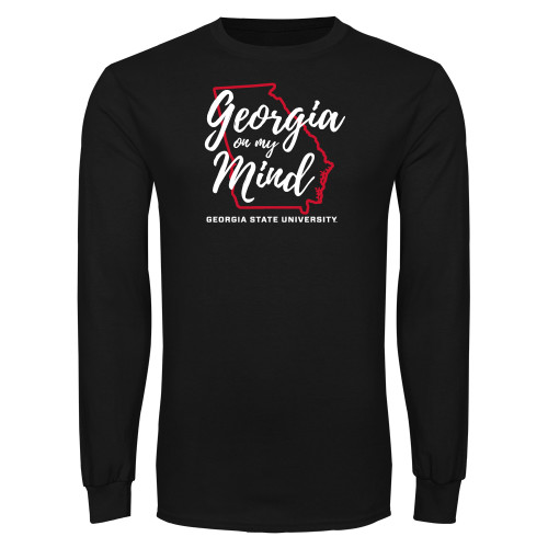  Black Long Sleeve T Shirt - Georgia on my Mind